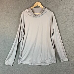 Get Hush In Shirt Tech Hoodie Granite Long Sleeve Hunt Fish Performance UPF 50